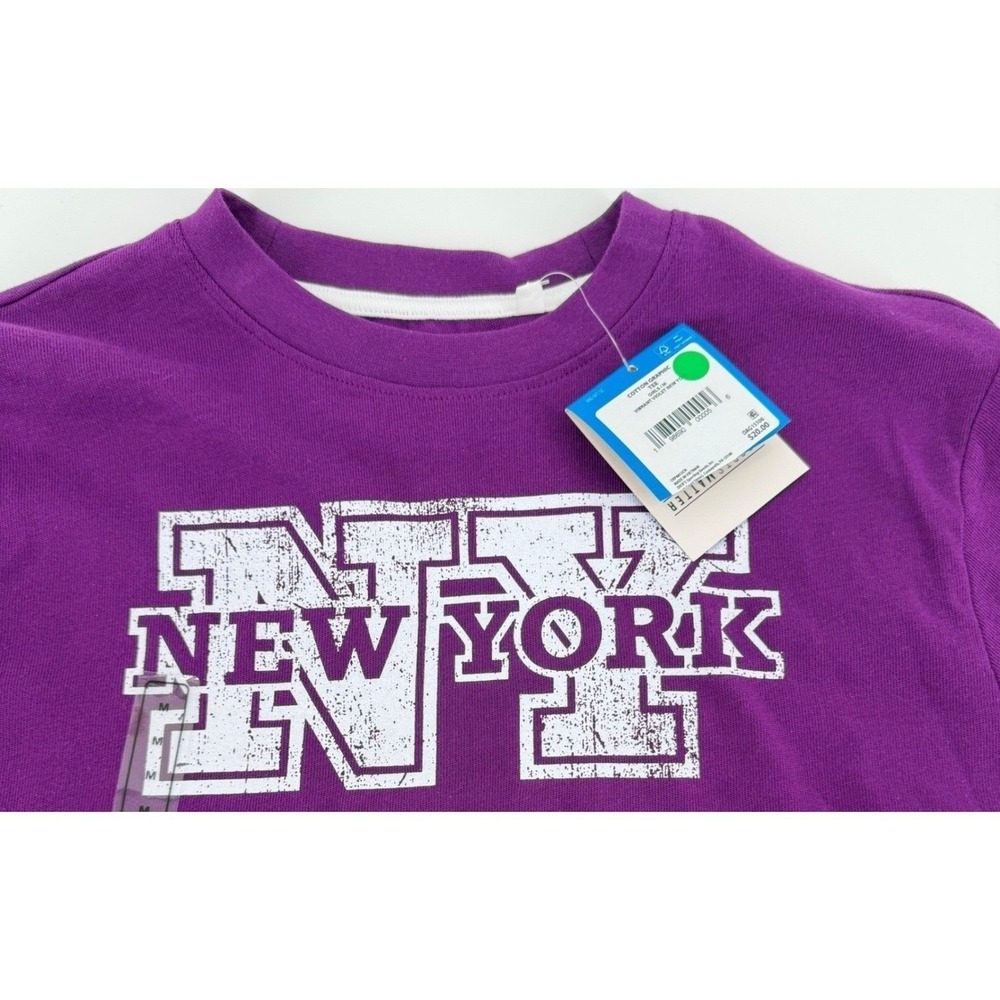 DSG‎ Kids Purple New York Graphic T Shirt Size LARGE NWT